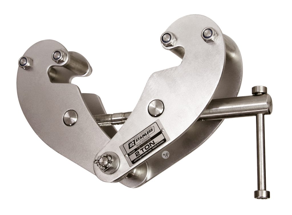 .25 T Stainless Steel Push Beam Trolley | OZ Lifting Products